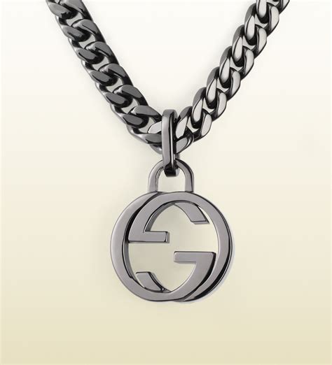 gucci interlocking g pendant necklace|interlocking g necklace in silver.